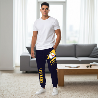 LIMITED EDITION - NEW PERSONALIZED NFL14 PSB PITTSBURGH STEELERS JOGGERS