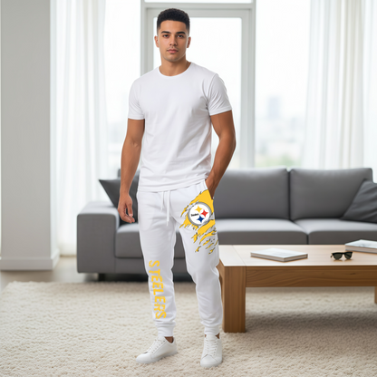 LIMITED EDITION - NEW PERSONALIZED NFL14 PSB PITTSBURGH STEELERS JOGGERS