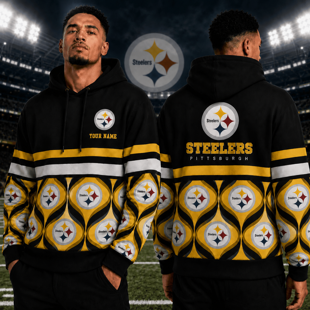 LIMITED EDITION - NEW CUSTOMIZED NFL14 PSB PITTSBURGH STEELERS T-SHIRT, HOODIE, ZIP HOODIE