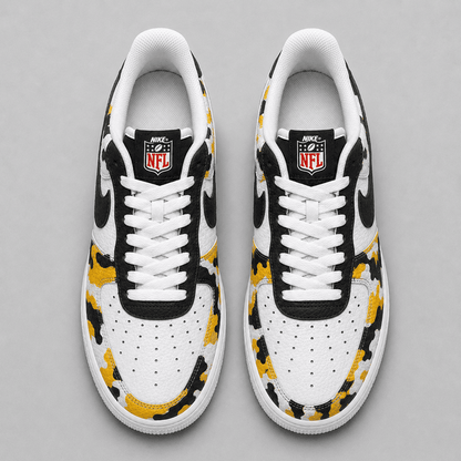 [SPECIAL OFFER] NEW CUSTOMIZED NFL14 PSB PITTSBURGH STEELERS AF1 SHOES
