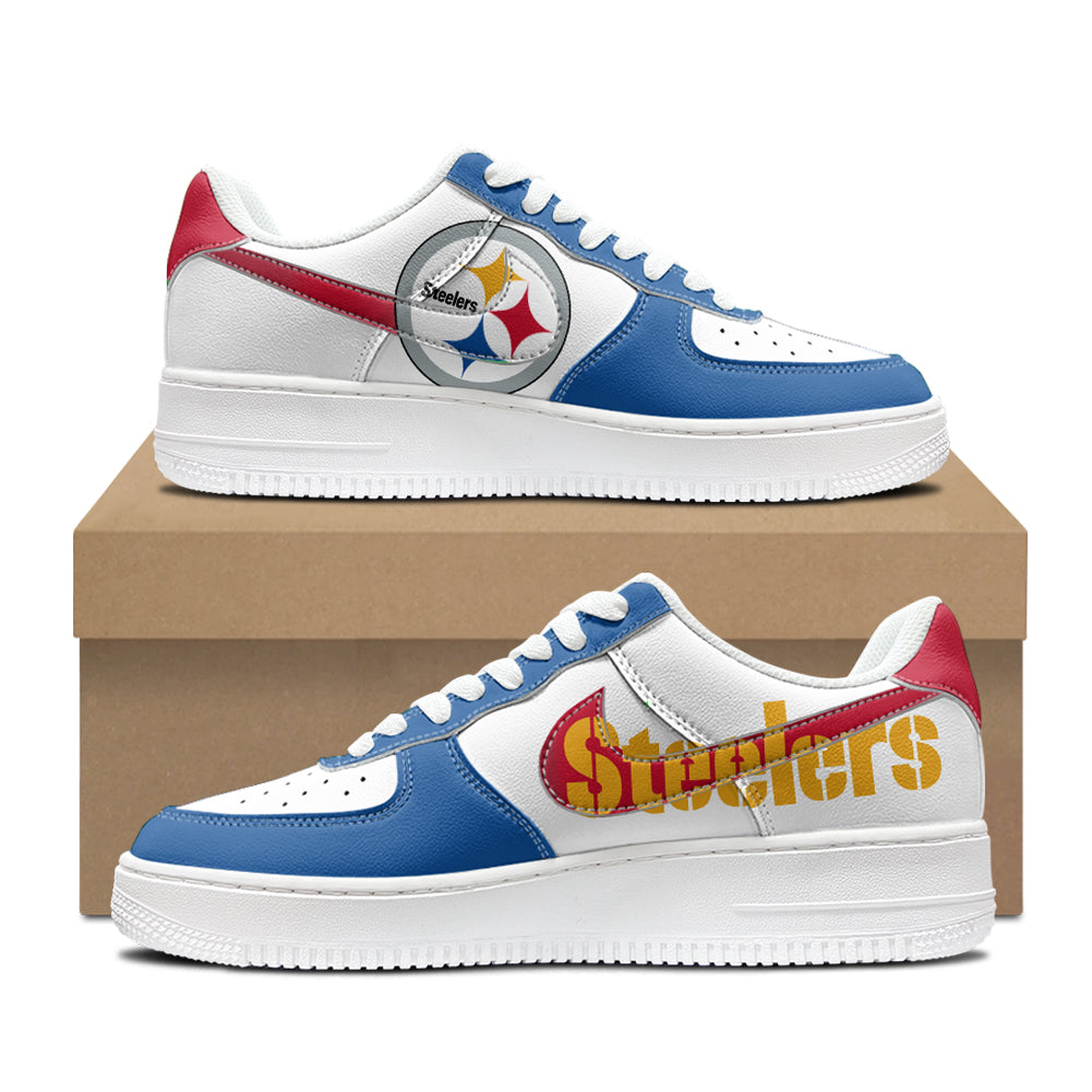 [SPECIAL OFFER] NEW CUSTOMIZED NFL14 PSB PITTSBURGH STEELERS AF1 SHOES
