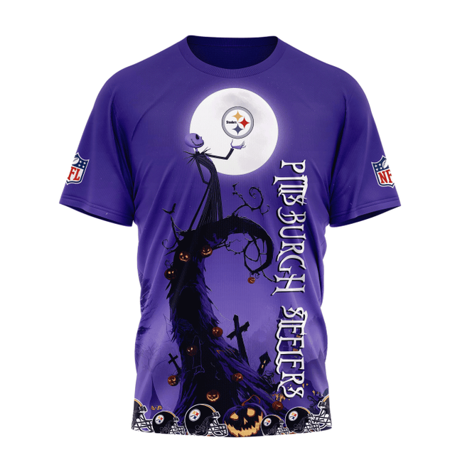 [SPECIAL OFFER] NEW CUSTOMIZED NFL14 PSB PITTSBURGH STEELERS HALLOWEEN THE NIGHTMARE APPAREL