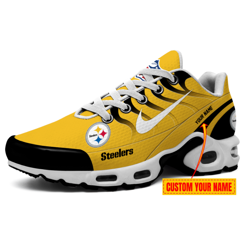 [SPECIAL OFFER] NEW CUSTOMIZED NFL14 PSB PITTSBURGH STEELERS AIR MAX PLUS SNEAKERS