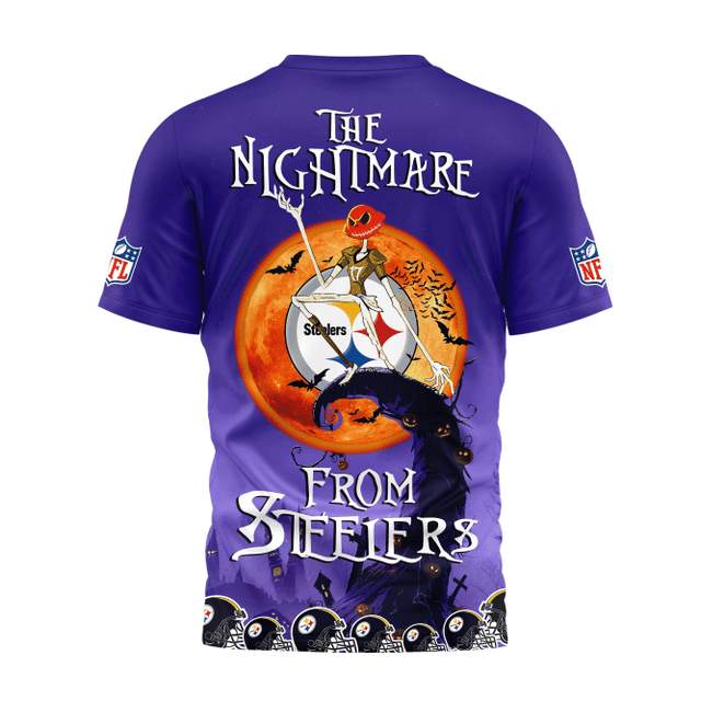 [SPECIAL OFFER] NEW CUSTOMIZED NFL14 PSB PITTSBURGH STEELERS HALLOWEEN THE NIGHTMARE APPAREL