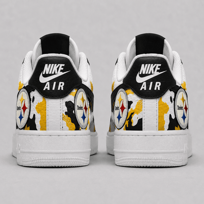 [SPECIAL OFFER] NEW CUSTOMIZED NFL14 PSB PITTSBURGH STEELERS AF1 SHOES