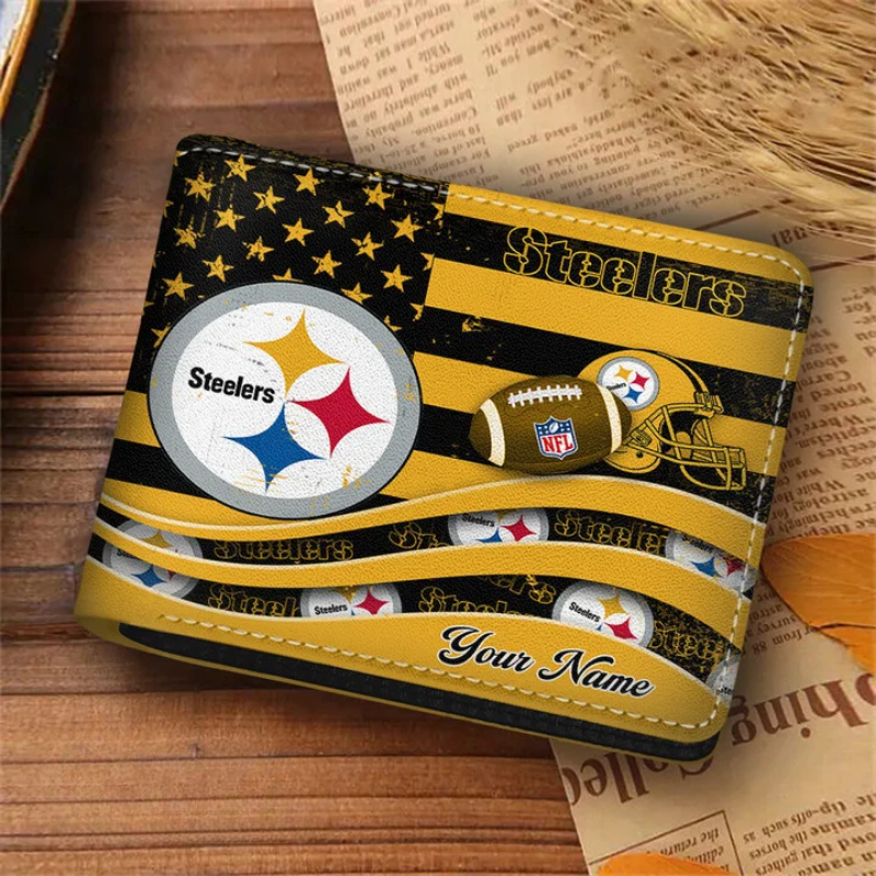 [SPECIAL OFFER] NEW CUSTOMIZED NFL14 PSB PITTSBURGH STEELERS LEATHER WALLET