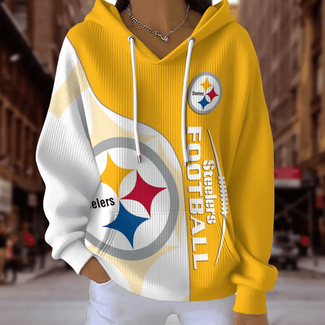 [SPECIAL OFFER] NEW CUSTOMIZED NFL14 PSB PITTSBURGH STEELERS RIBBED HOODIE & SWEATSHIRT