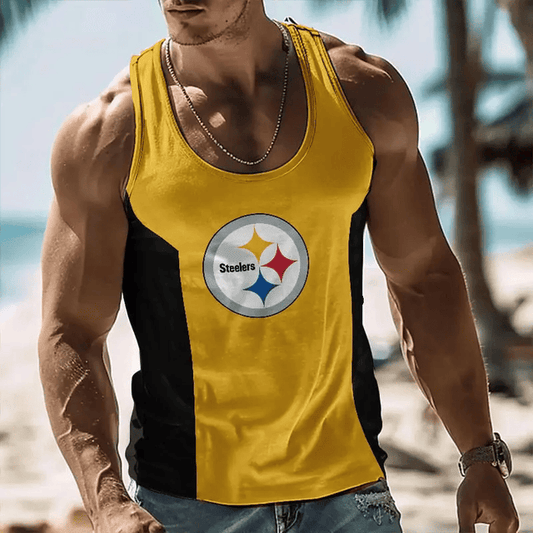 [SPECIAL OFFER] NEW CUSTOMIZED NFL14 PSB PITTSBURGH STEELERS UNISEX TANK TOP