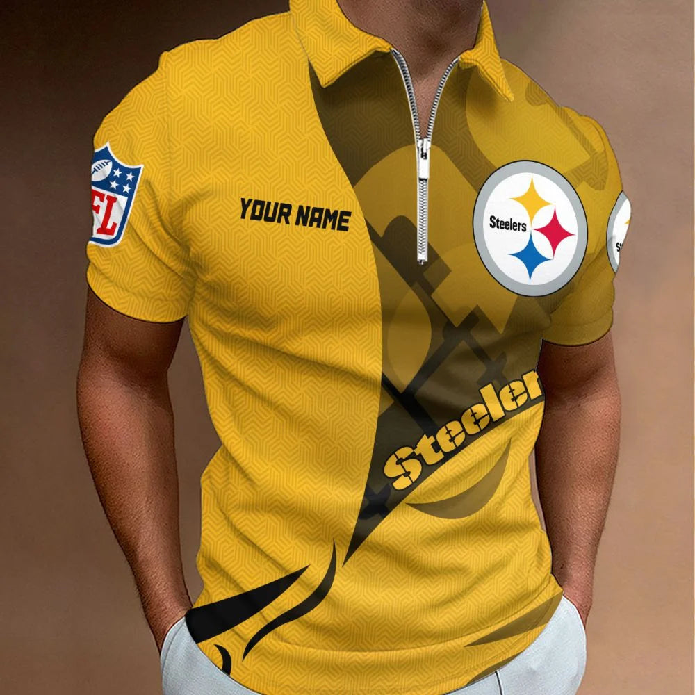 LIMITED EDITION - NEW CUSTOMIZED NFL14 PSB PITTSBURGH STEELERS T-SHIRT, POLO SHIRT, ZIP POLO SHIRT, SWEATSHIRT, HOODIE & ZIP HOODIE