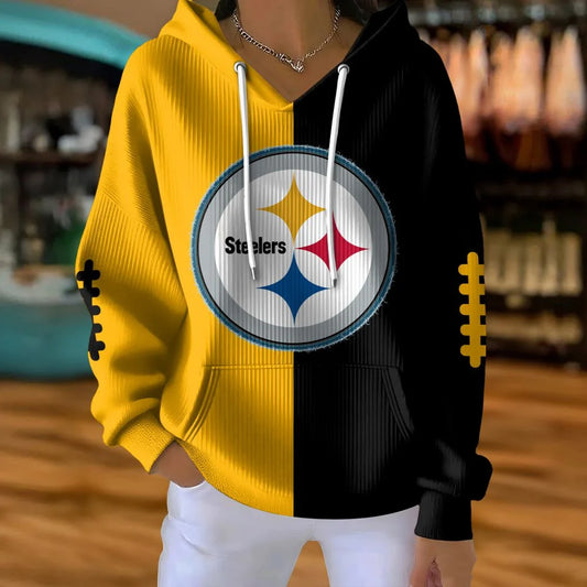 LIMITED EDITION - NEW CUSTOMIZED NFL14 PSB PITTSBURGH STEELERS RIBBED HOODIE & SWEATSHIRT