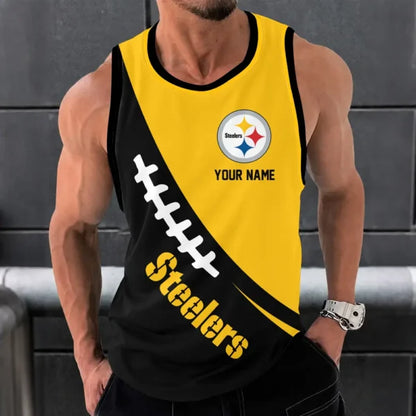 [SPECIAL OFFER] NEW CUSTOMIZED NFL14 PSB PITTSBURGH STEELERS UNISEX TANK TOP