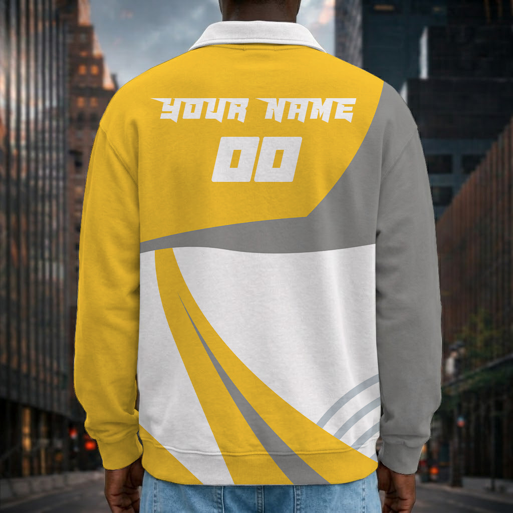 [SPECIAL OFFER] NEW CUSTOMIZED NFL14 PSB PITTSBURGH STEELERS LONG SLEEVE POLO SHIRT