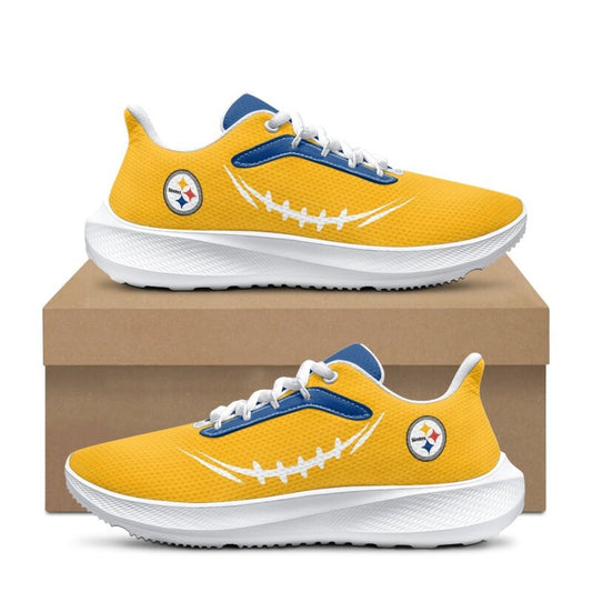 [SPECIAL OFFER] NEW CUSTOMIZED NFL14 PSB PITTSBURGH STEELERS ROAD RUNNING SHOES
