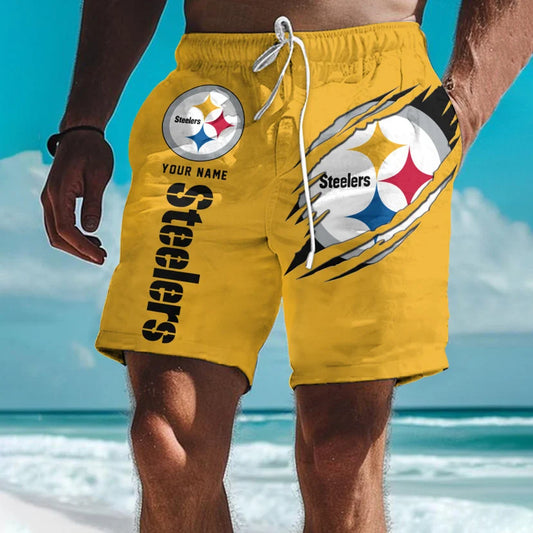LIMITED EDITION - NEW PREMIUM NFL14 PB STEELERS SHORT PANTS