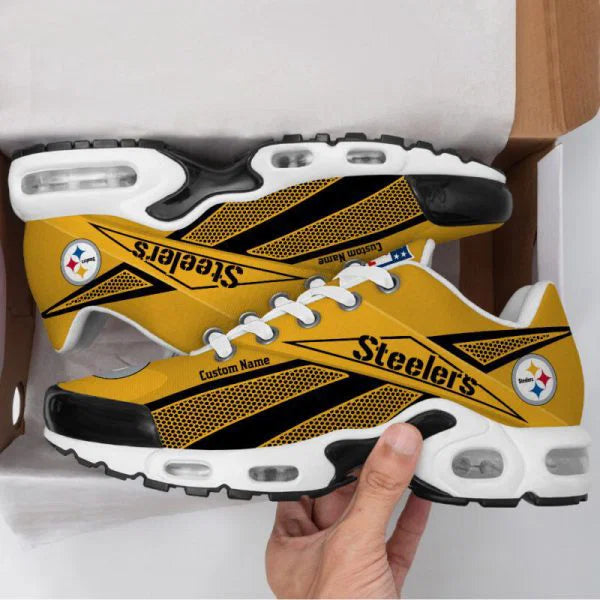 LIMITED EDITION - NEW CUSTOMIZED NFL14 PSB PITTSBURGH STEELERS AIR MAX PLUS SNEAKERS