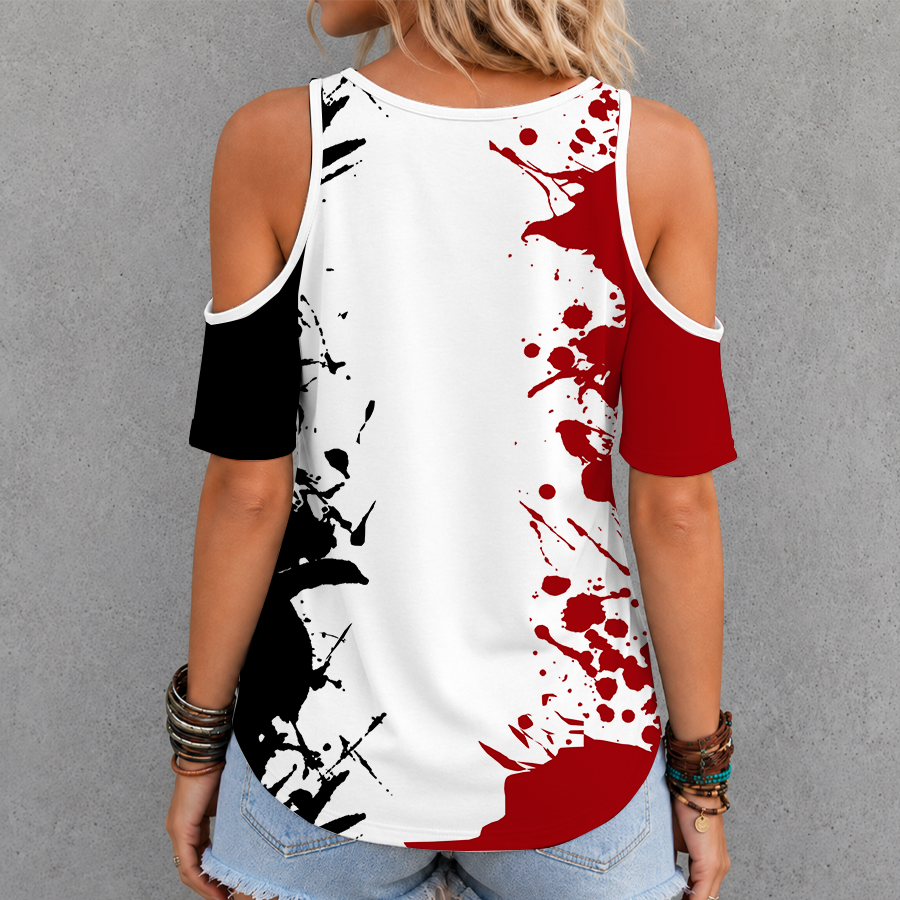 [FAN FAVORITE] NEW CUSTOMIZED NCAA MFF14 SCH ST. CLOUD STATE HUSKIES CRISS CROSS V-NECK TOP