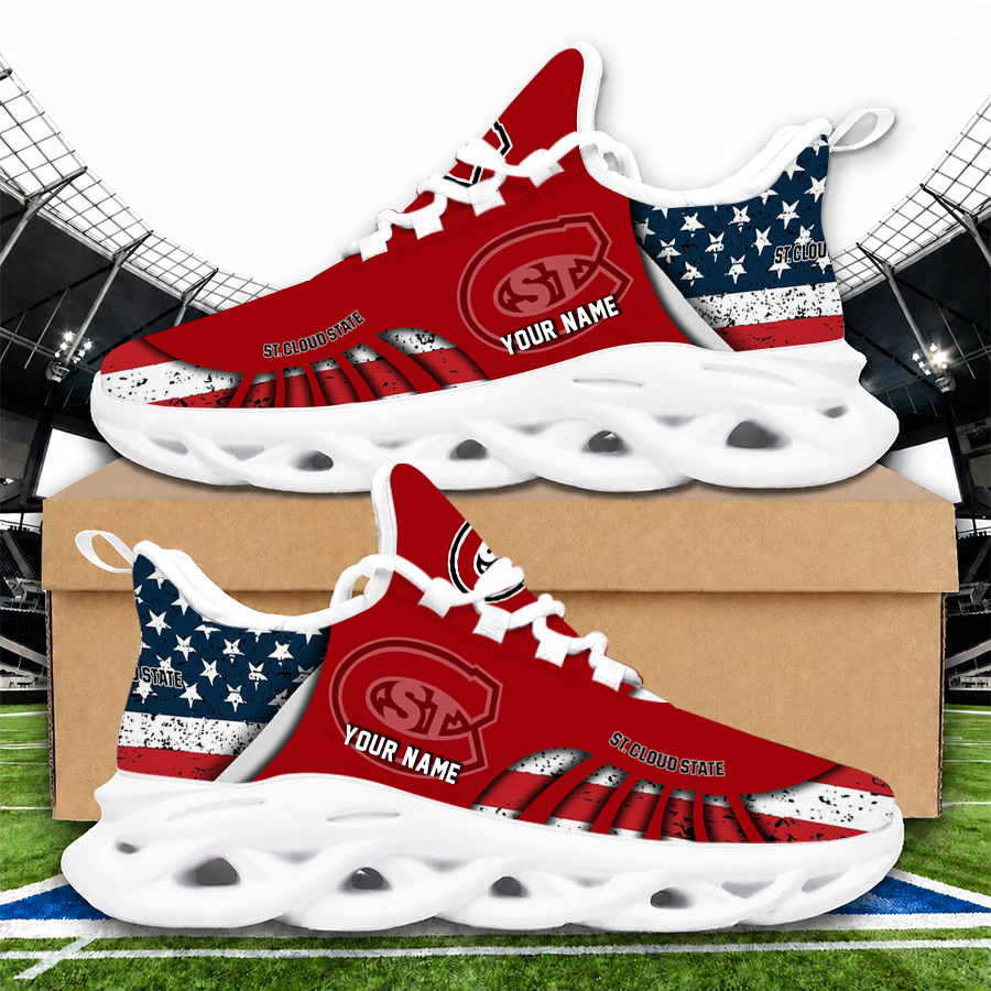 [FAN FAVORITE] NEW CUSTOMIZED NCAA MFF14 SCH ST. CLOUD STATE HUSKIES UNISEX CLUNKY SNEAKERS