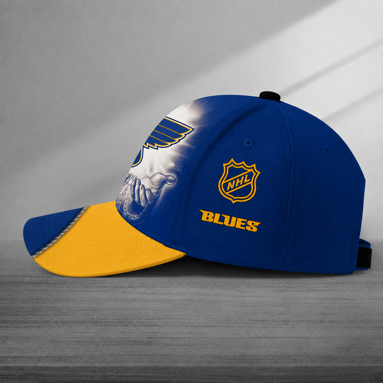 LIMITED EDITION - NEW CUSTOMIZED NHL14 SLB ST. LOUIS BLUES CLASSIC CAP