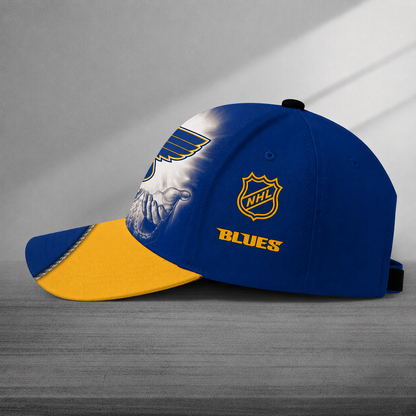 LIMITED EDITION - NEW CUSTOMIZED NHL14 SLB ST. LOUIS BLUES CLASSIC CAP