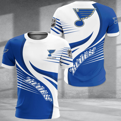 LIMITED EDITION - NEW CUSTOMIZED NHL14 SLB ST. LOUIS BLUES POLO SHIRT & T-SHIRTS