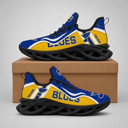 VIRAL EDITION - NEW CUSTOMIZED NHL14 SLB ST. LOUIS BLUES CLUNKY SNEAKERS