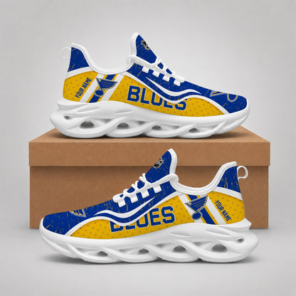 VIRAL EDITION - NEW CUSTOMIZED NHL14 SLB ST. LOUIS BLUES CLUNKY SNEAKERS