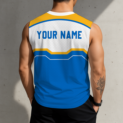 SPECIAL EDITION - NEW CUSTOMIZED NHL14 SLB ST. LOUIS BLUES MEN'S GYM SHIRT