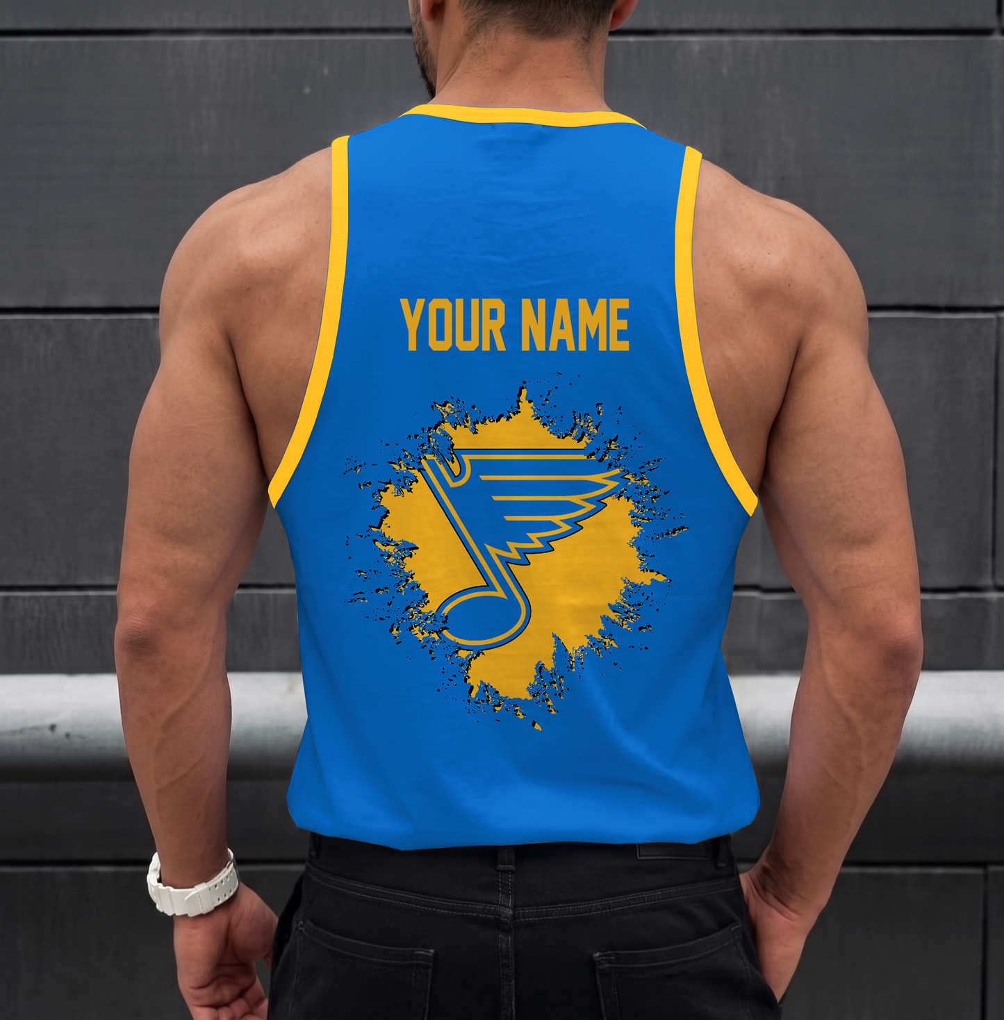 LIMITED EDITION - NEW CUSTOMIZED NHL14 SLB ST. LOUIS BLUES UNISEX TANK TOP