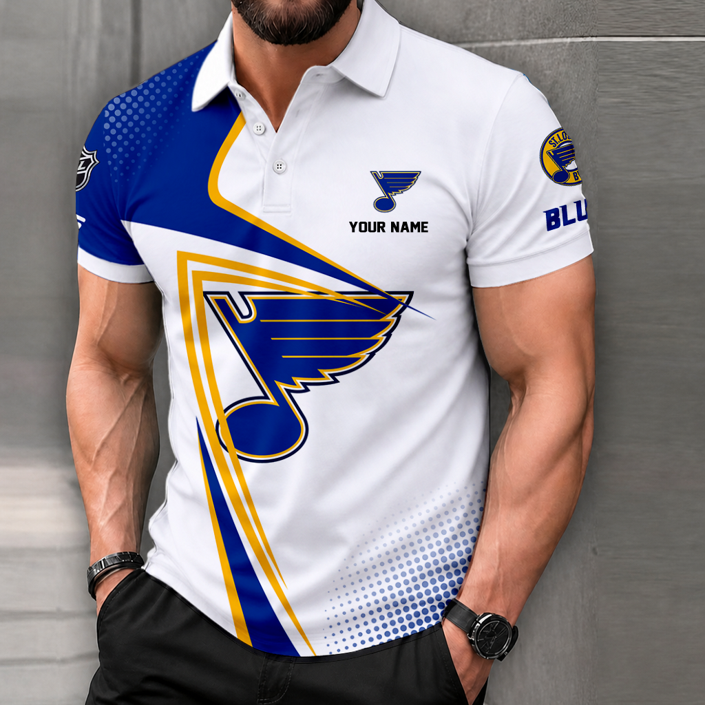 FINAL SALE - NEW CUSTOMIZED NHL14 SLB ST. LOUIS BLUES POLO SHIRT, ZIP POLO SHIRT, T-SHIRTS, HOODIE, ZIP HOODIE & SWEATSHIRT