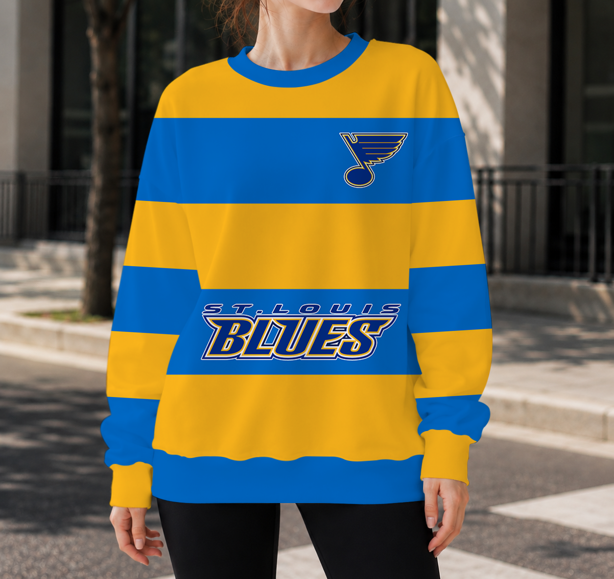 SPECIAL EDITION - NEW CUSTOMIZED NHL14 SLB ST. LOUIS BLUES UNISEX SWEATSHIRT
