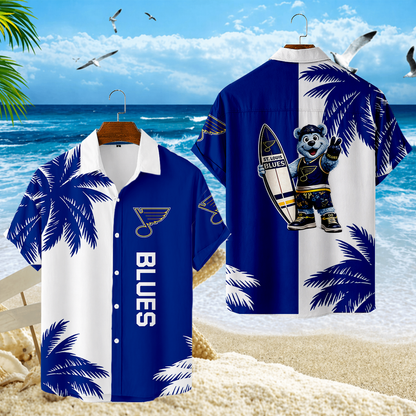 LIMITED EDITION - NEW CUSTOMIZED NHL14 SLB ST. LOUIS BLUES UNISEX HAWAIIAN SHIRT