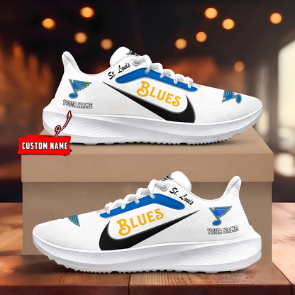 [SUPER SALE] NEW CUSTOMIZED NHL14 SLB ST. LOUIS KHAKIS ROAD RUNNING SHOES
