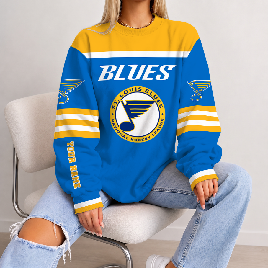 [SUPER SALE] NEW CUSTOMIZED NHL14 SLB ST. LOUIS KHAKIS UNISEX SWEATSHIRT