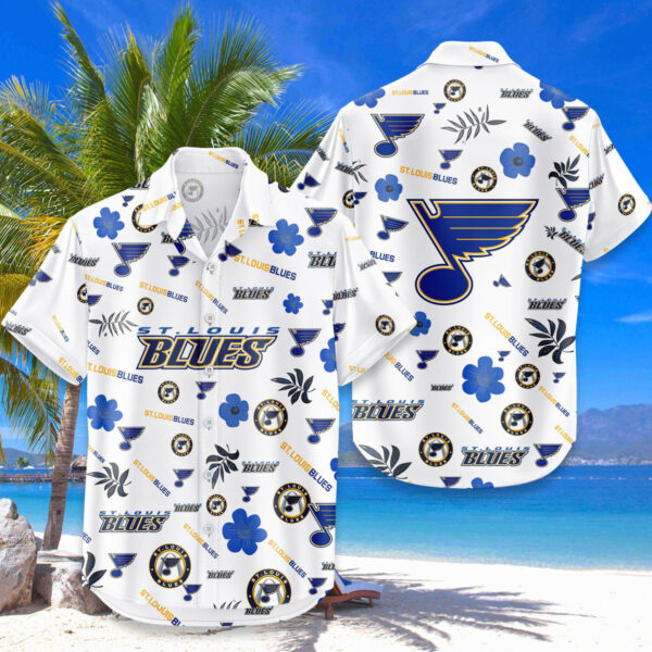 LIMITED EDITION - NEW CUSTOMIZED NHL14 SLB ST. LOUIS BLUES UNISEX HAWAIIAN SHIRT