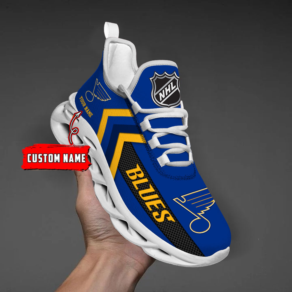 [SUPER SALE ] NEW CUSTOMIZED NHL14 SLB ST. LOUIS BLUES MAX SOUL SHOES