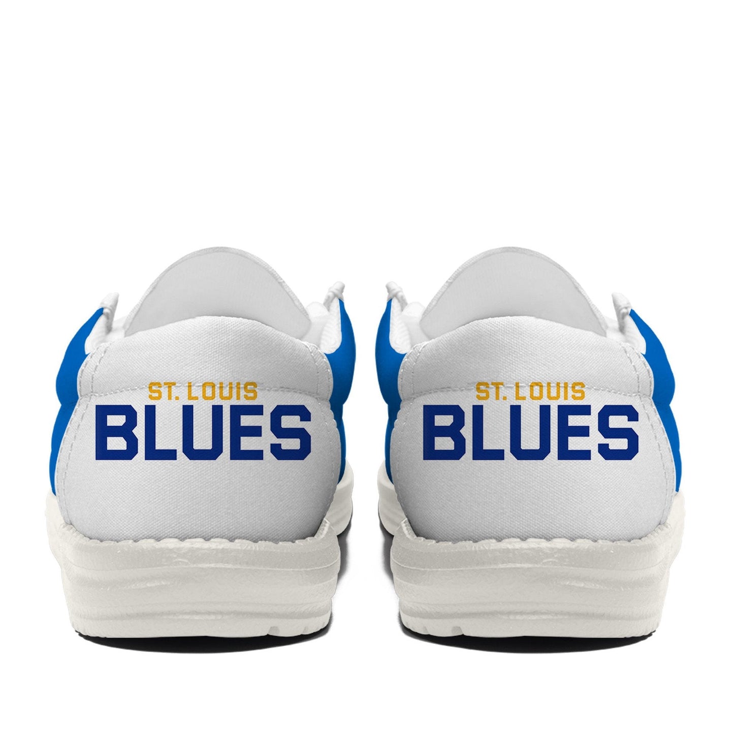 LIMITED EDITION - NEW CUSTOMIZED NHL14 SLB ST. LOUIS BLUES LOAFER SHOES
