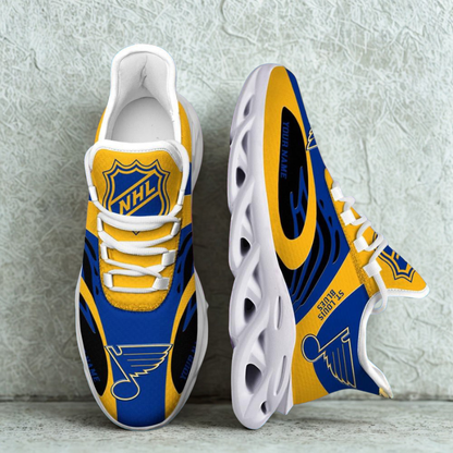 [SUPER SALE ] NEW CUSTOMIZED NHL14 SLB ST. LOUIS BLUES MAX SOUL SHOES