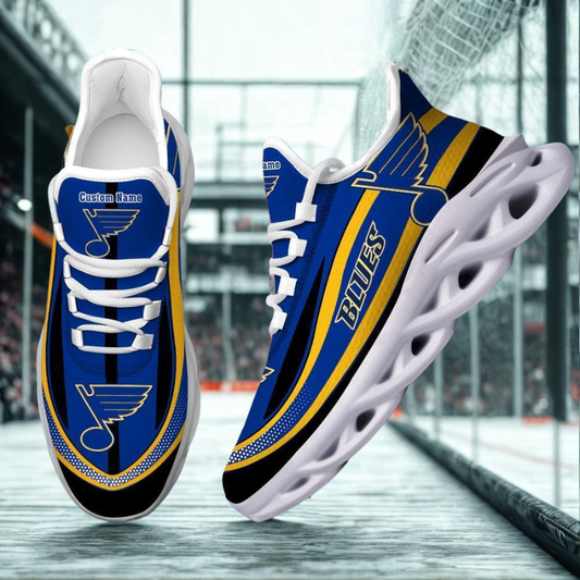 [SUPER SALE ] NEW CUSTOMIZED NHL14 SLB ST. LOUIS BLUES MAX SOUL SHOES