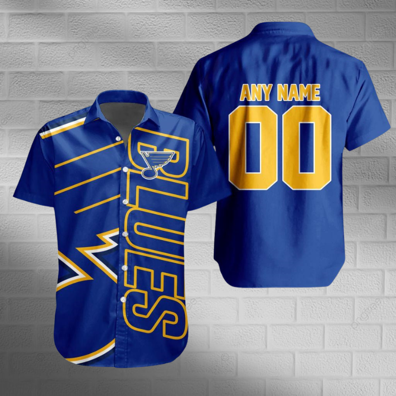 [SUPER SALE] NEW CUSTOMIZED NHL14 SLB ST. LOUIS BLUES UNISEX HAWAIIAN SHIRT