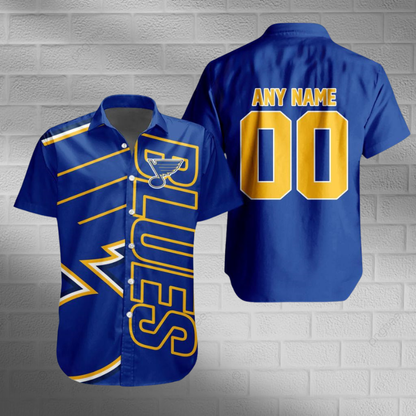 [SUPER SALE] NEW CUSTOMIZED NHL14 SLB ST. LOUIS BLUES UNISEX HAWAIIAN SHIRT