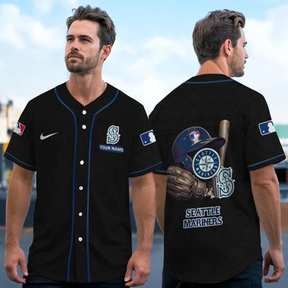LIMITED EDITION - NEW CUSTOMIZED MLB14 SMS SEATTLE MARINERS BASEBALL JERSEY