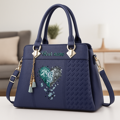 LIMITED EDITION - NEW CUSTOMIZED MLB14 SMS SEATTLE MARINERS ZIP HANDBAG MULTICOLOR