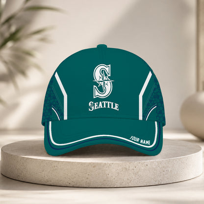 ELITE EDITION - NEW CUSTOMIZED MLB14 SMS SEATTLE MARINERS CLASSIC CAP