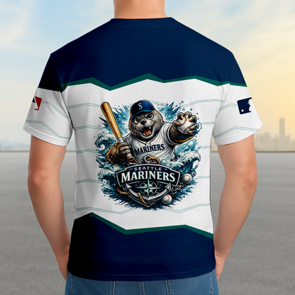 LIMITED EDITION - NEW CUSTOMIZED MLB14 SMS SEATTLE MARINERS UNISEX T-SHIRT, SWEASHIRTS, HOODIE & JACKETS