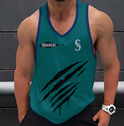 VIRAL EDITION - NEW CUSTOMIZED MLB14 SEATTLE MARINERS UNISEX TANK TOP