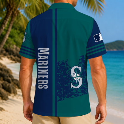 LIMITED EDITION - NEW CUSTOMIZED MLB14 SMS SEATTLE MARINERS UNISEX HAWAIIAN SHIRT