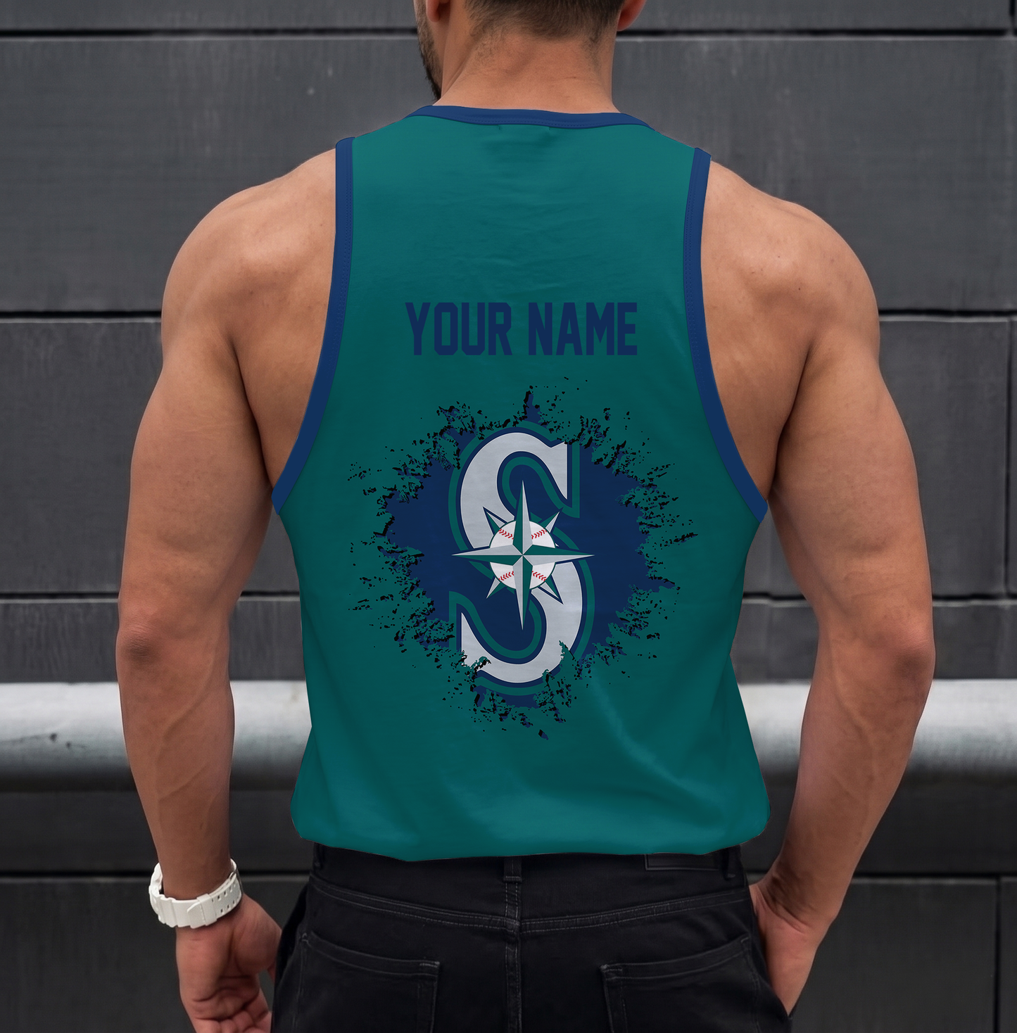 VIRAL EDITION - NEW CUSTOMIZED MLB14 SEATTLE MARINERS UNISEX TANK TOP