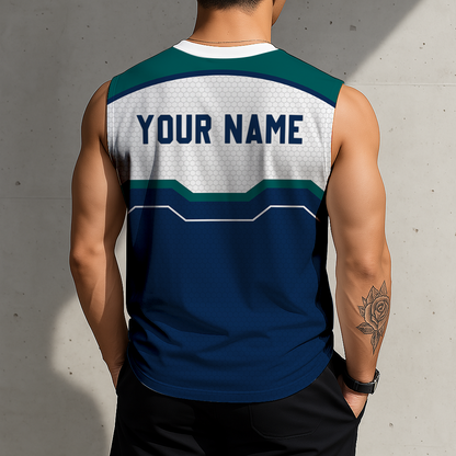 LIMITED EDITION - NEW CUSTOMIZED MLB14 SMS SEATTLE MARINERS MEN'S GYM SHIRT