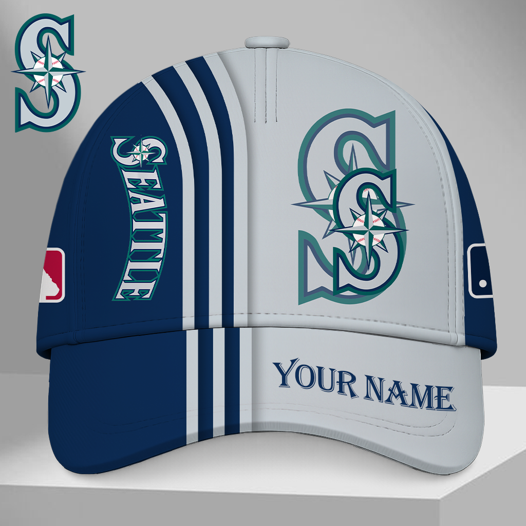 LIMITED EDITION - NEW CUSTOMIZED MLB14 SMS SEATTLE MARINERS CLASSIC CAP