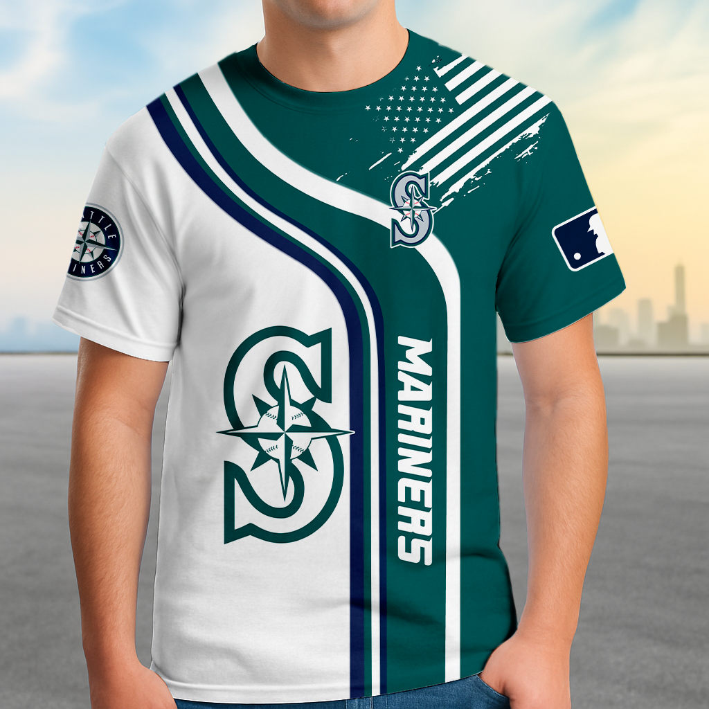 ELITE EDITION - NEW CUSTOMIZED MLB14 SMS SEATTLE MARINERS POLO SHIRT, ZIP POLO SHIRT & T-SHIRTS